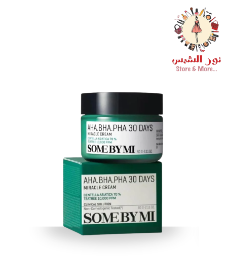 SOME BY MI AHA.BHA.PHA 30 Days Miracle Cream – كريم المعجزة من سوم باي مي لعلاج الحبوب تقشير وتهدئة البشرة