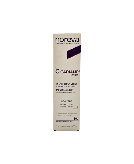 بلسم مرمم للشفاه الجافة والمتشققة 15مل - Noreva Cicadiane Repairing Balm