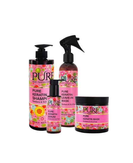 بكج بيور بالكيراتين للعناية بالشعر – Pure Keratin Hair Perfection Set