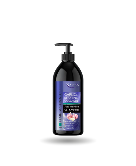 شامبو الثوم والكيراتين والكولاجين نارسيا بيوتي – Narsya Beauty Garlic & Keratin & Collagen Anti-Hair Loss Shampoo