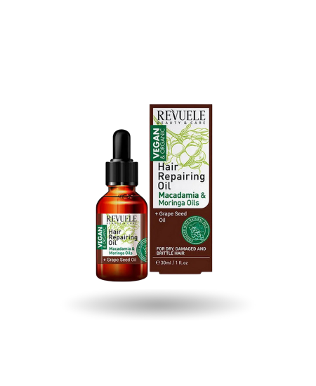 زيت ريفيول لإصلاح الشعر بخلاصات الماكاديميا والمورينجا – Revuele Hair Repairing Oil Macadamia & Moringa Oils